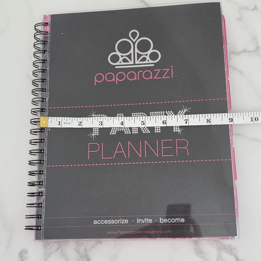 Paparazzi Consultant Organizer Black and Pink Party Planner Spiral Bound